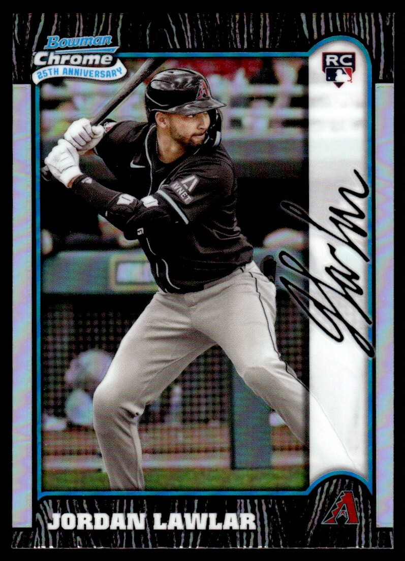 2024 Bowman Chrome 25TH Anniversary Refractor Jordan Lawlar Rookie Arizona