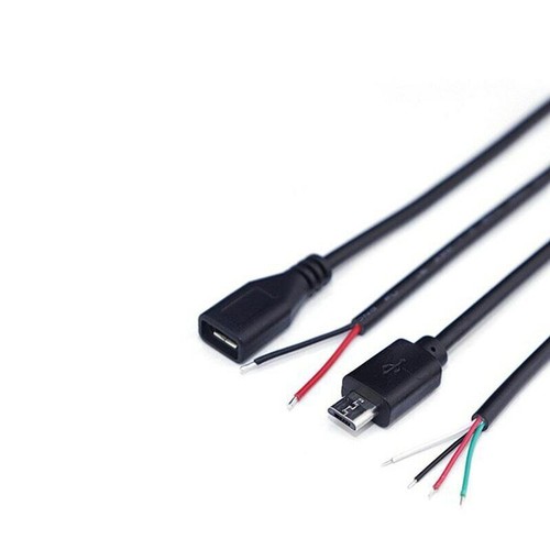 Micro USB 2.0 A Female Male Jack Connector 2/4 Pin Wire Data Charge Cable Cord - Picture 2 of 12
