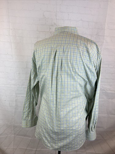Burberry Men's Green Plaid Cotton Dress Shirt SIZE XXL $695 - Picture 5 of 11