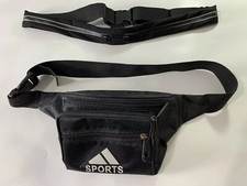 2 Piece Running Belt Fanny Pack Waist Pouch Outdoor Camping Hiking Zip Bags 6411
