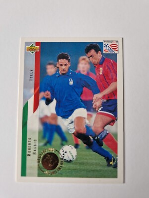 Roberto Baggio (Italien) Karte Upper Deck WC 94 Heroes All Star Set
