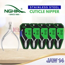 Nghia Stainless Steel Cuticle Nipper Kem Nghia D09 Jaw 14 SET 5 FREE SHIP