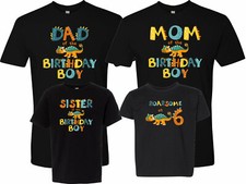 Roarsome at 6 Dinosaur T-Shirt 6th Birthday Shirt Family Birthday Tshirts