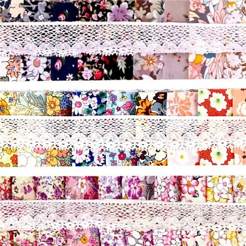 36Pcs Cotton Quilting Fabric Printed Jelly Roll Strips For DIY Craft Patchwork - Image 2 of 4