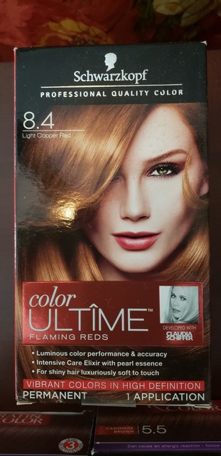  Schwarzkopf  Ultime  Hair  Color  Cream  Light Copper Red  8 4 