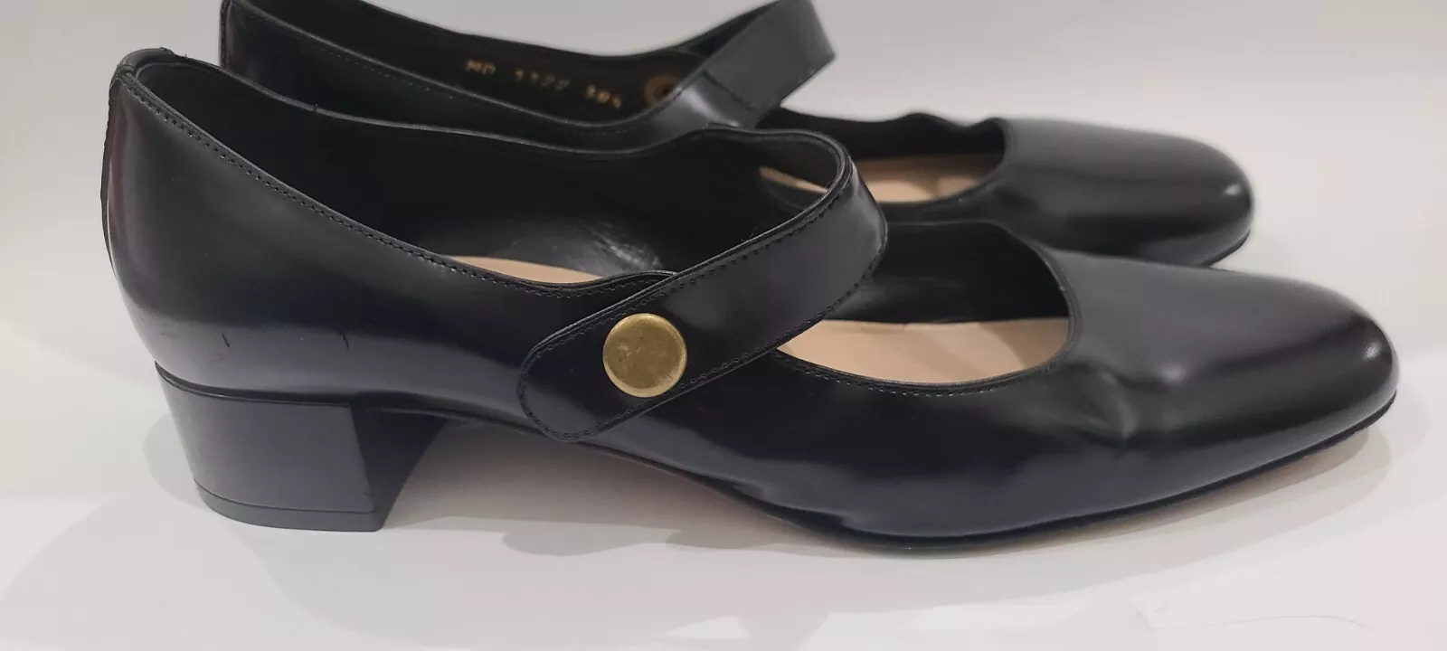 Chaussures Dior cuir noir poupée D style Mary Jane pointure EU 38,5 US 8