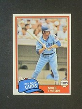 1981 TOPPS MIKE TYSON CHICAGO CUBS CARD #294!!!!!!!!