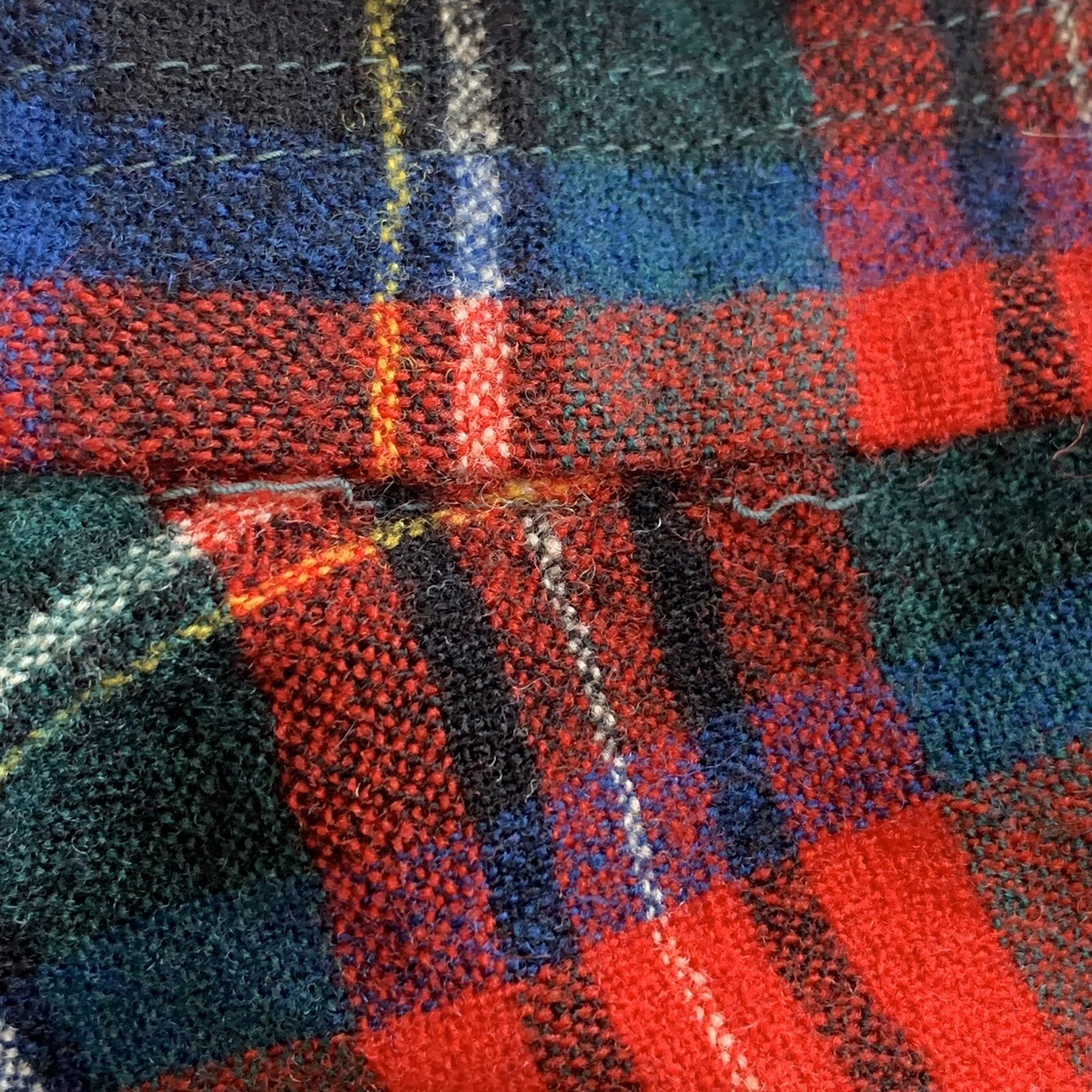 Pendleton Distressed Wool Red Plaid Button Up Shi… - image 8