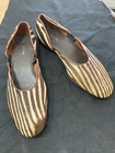 WOW! Custom Made Pair of Men's Genuine Zebra Skin Slip Ons -Size 9D — photo 2