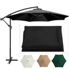 2m 6-Rib Parasol Umbrella Canopy Replaceable Cloth UV Protection Outdoor Beach