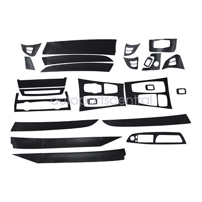 22*Carbon Fiber Interior Accessories Whole Kit Cover For 08-14 BMW