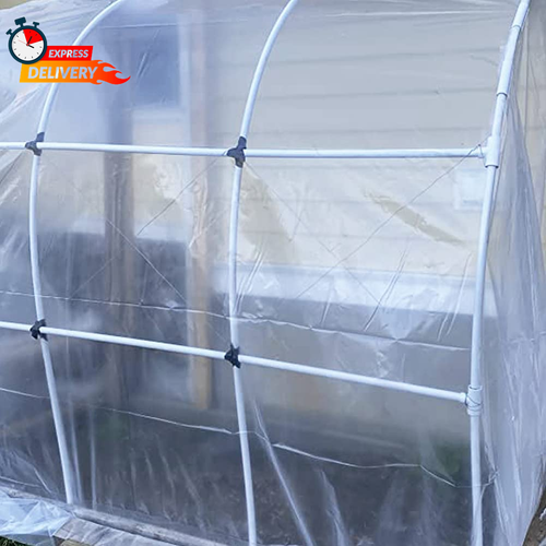 12' X 25' Clear Greenhouse Plastic Sheeting, 6 Mil UV Resistant Polyethylene Gre - Picture 5 of 12