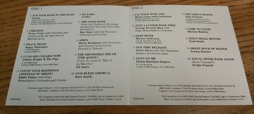 3 mint! CDS 2002 SONGS OF INSPIRATION 30 HITS CHRISTIAN EASY LISTENING FATBOY  - Picture 3 of 4