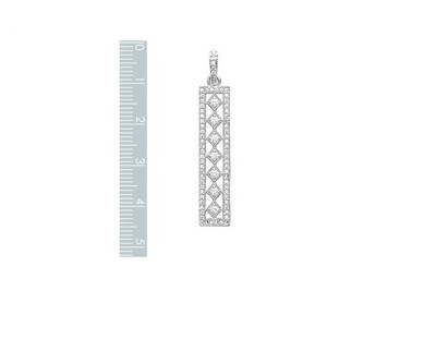 Anello Rhodiato T52 Stella Di Diamante Cz 8mm – Argento 925 RM FRANCE