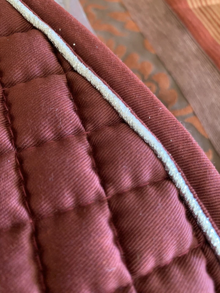 Lote de 3 almohadillas de sillín de salto PRI Continental A/P NUEVAS Borgoña Foto 2 de 4