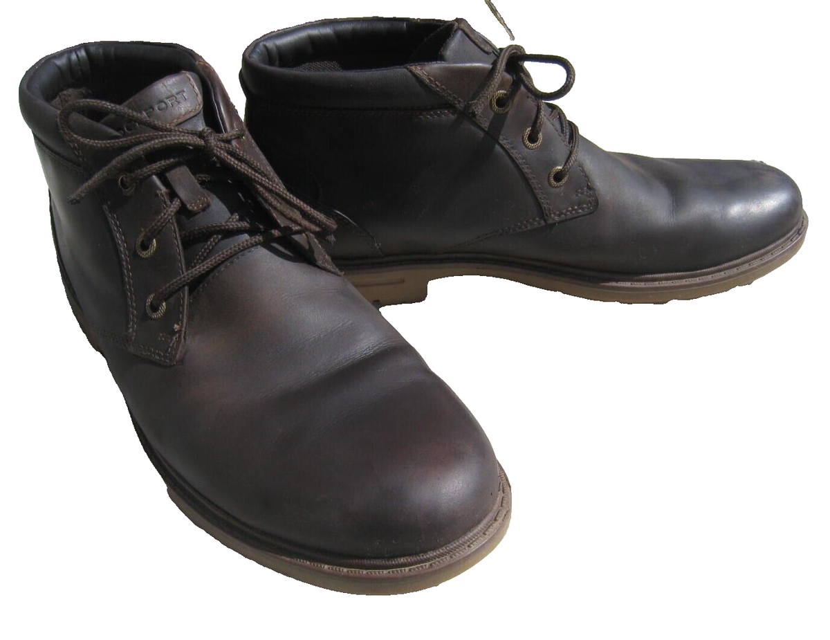 Men's ROCKPORT Tough Buck Chukka CG8387 Brown Leather Nubuck