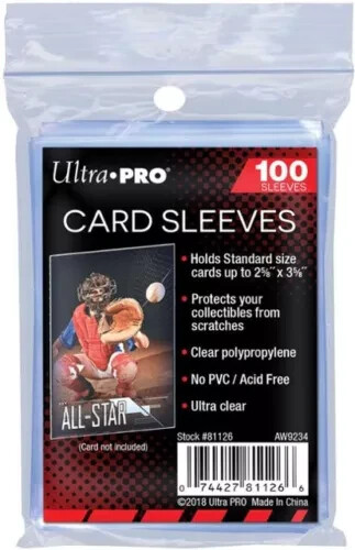 Ultra Pro 1 Pack Neu 100 Soft Penny Sleeve für Sportkarten / TCG / Non Sport - Bild 1 von 1