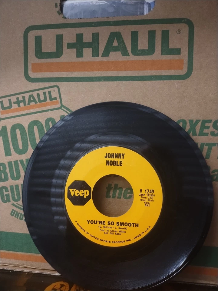 JOHNNY NOBLE- "YOU'RE SO SMOOTH"/"NO USE CRYIN"- VEEP 1249- NORTHERN- SOUL- NM - Image 4 of 4