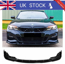 FOR BMW 3 SERIES G20 G21 Front Splitter Lip Valance Spoiler Splitter Gloss Black