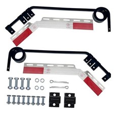 28" x 7" Angled Mud Flap Hanger Bracket Bar with 3 Coils Damping Spring 24"