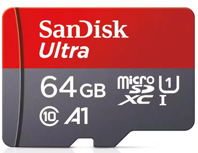 SanDisk Ultra 64GB microSDHC A1 UHS-I 100MB/s Speicherkarte