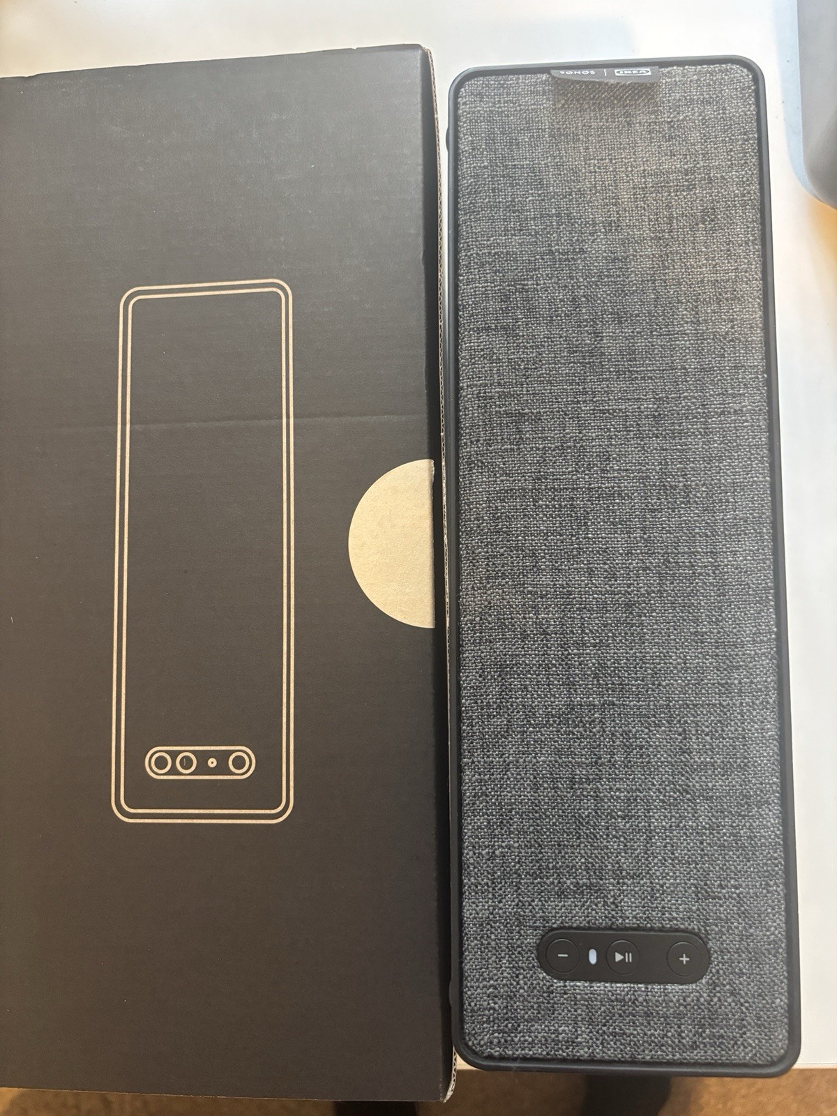 Symfonisk Sonos WiFi Bookshelf Speaker, Charcoal, Gen 1 w/ Gen 2 software -Boxed