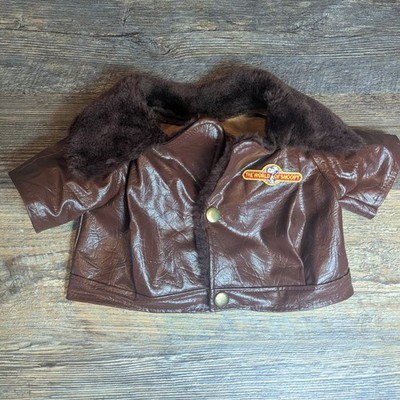 Vintage The World of Snoopy Bomber Jacket Only Worlds of Wonder Faux Leather