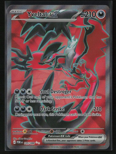 Yveltal ex Holofoil Perfect Order 105/088 NM Pokemon