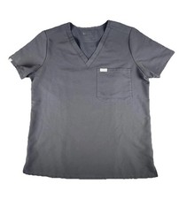 FIGS Technical Collection Gray Catarina One Pocket Scrub Top Size M Light Use