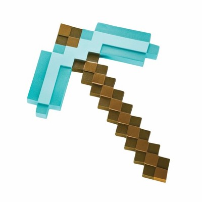 Spitzhacke Diamant Pixel Minecraft Videospiel Jungen Mädchen Kostüm Waffe