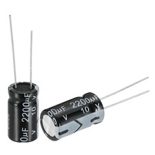 2200uF 10V 10x17mm Electrolytic Capacitor Radial Leads Aluminum Capacitors 50Pcs
