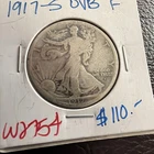 1917-S 50C Obverse Walking Liberty Half Dollar