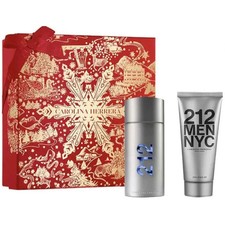 CAROLINA HERRERA 212 MEN NYC GIFTSET EDT SPRAY 100ML + AFTER SHAVE GEL 100ML