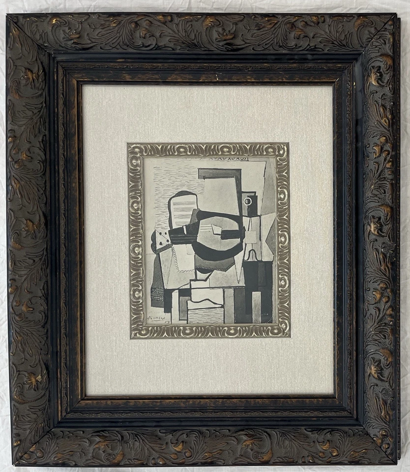Impresionante marco litográfico firmado y numerado de Pablo Picasso años 1900-70 Foto 2 de 4