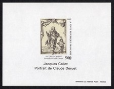 France 1992 feuillet non dentelé gommé N** Yt 2761  Deruet Callot cote 200€