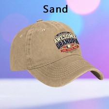 Awesome Grandpa Baseball Cap Loved Respected Dad Hat