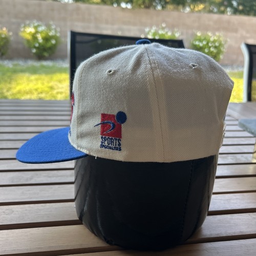Vintage 90s Kansas Jayhawks Sports Specialties Shadow Cap Hat NCAA Basketball - Picture 4 of 14