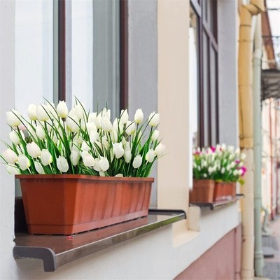 6 St��ck Seide K��nstliche Tulpen Sprays 35 cm Kunstbl��ten f��r Vase Hochzeit M