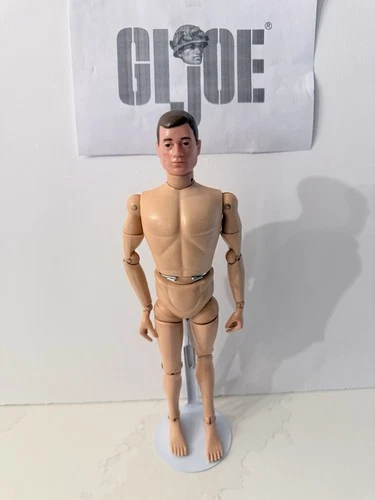 GI Joe Vintage 1964 12” Brown Painted Hard Head Registered R Loose Joints