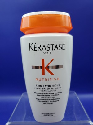 Kerastase Nutritive Bain Satin Riche Plant Based Proteins Shampoo 8.5oz/250ml 