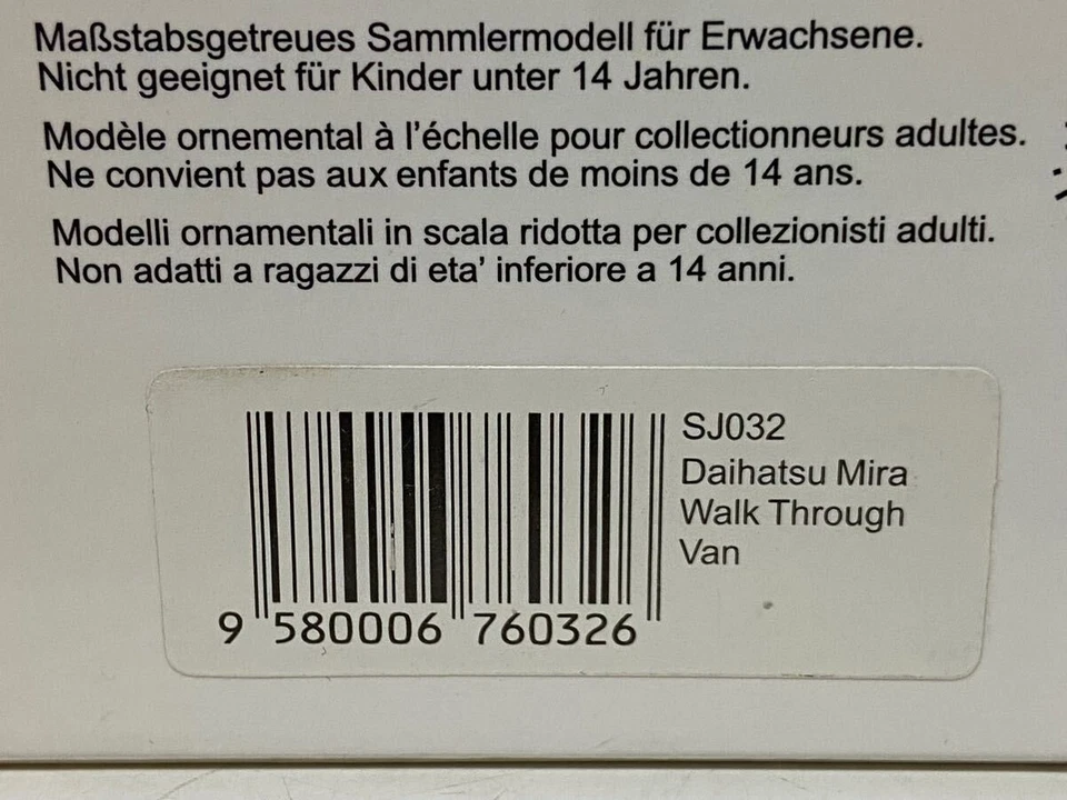 Furgoneta Spark Modelo Spark 1 43 Daihatsu Mira Walk Through Blanca Foto 2 de 4