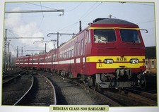 Belgian Railroad Train Picture Brochure Pamphlet Info Sheet Decor NOS  