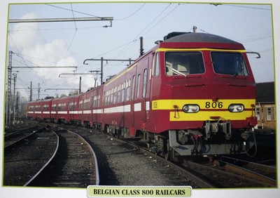 Belgian Railroad Train Picture Brochure Pamphlet Info Sheet Decor NOS   
