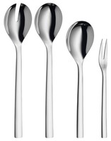 WMF Nuova Servierbesteck Set 4-Tlg Salatbesteck LöFfel Gabel Edelstahl Poliert