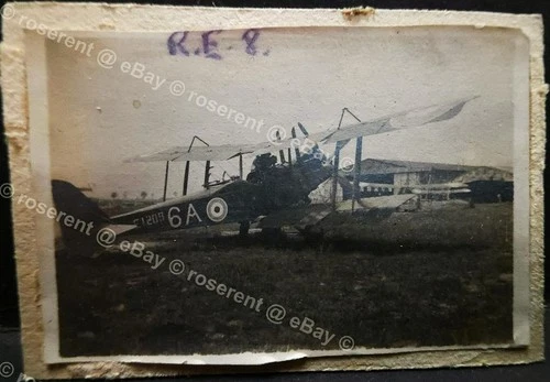 WW1 RFC -Royal Aircraft Factory  RE 8  Serial E 1209 - original photo 6.5 by 4cm