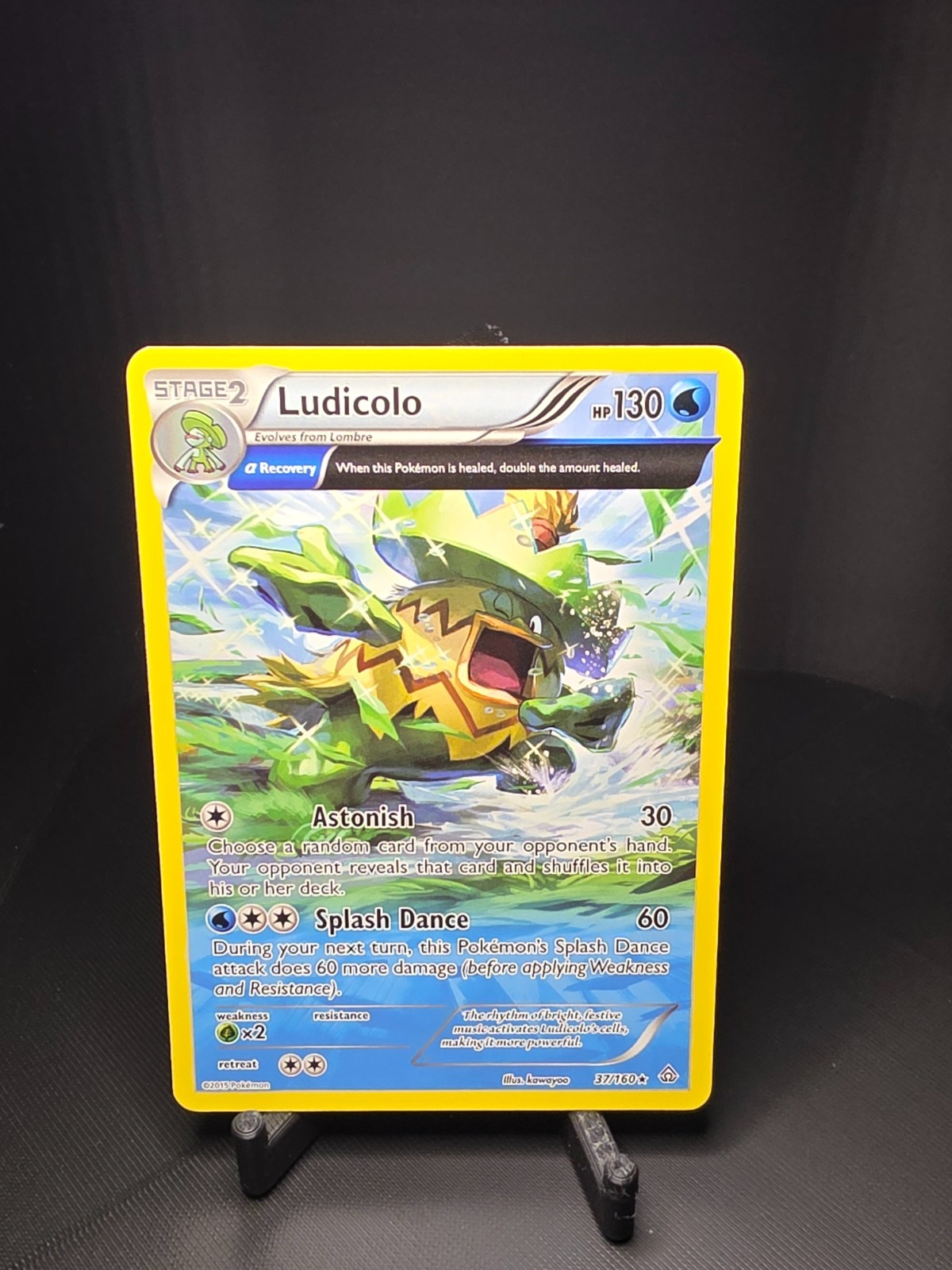 Ludicolo (Alpha) 37/160 Rare XY - Primal Clash Non Holo Pokémon Card LP
