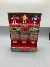 NIB 2011 M&M’s Triple Candy Dispenser - Christmas-RARE