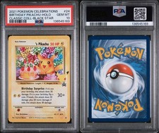 Birthday Pikachu PSA 10 GEM MINT 2021 Celebrations Classic 24/25 Holo