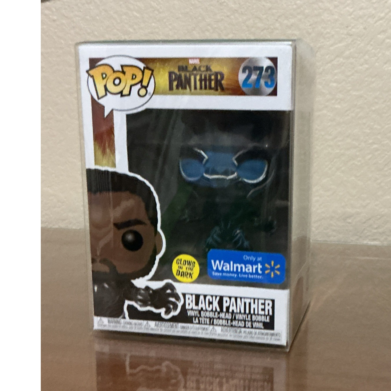 Funko Pop! Marvel Black Panther #273 Walmart Exclusive Glow in the Dark