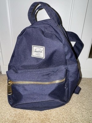 Hershel Supply Co Mini Navy Blue Backpack Black,